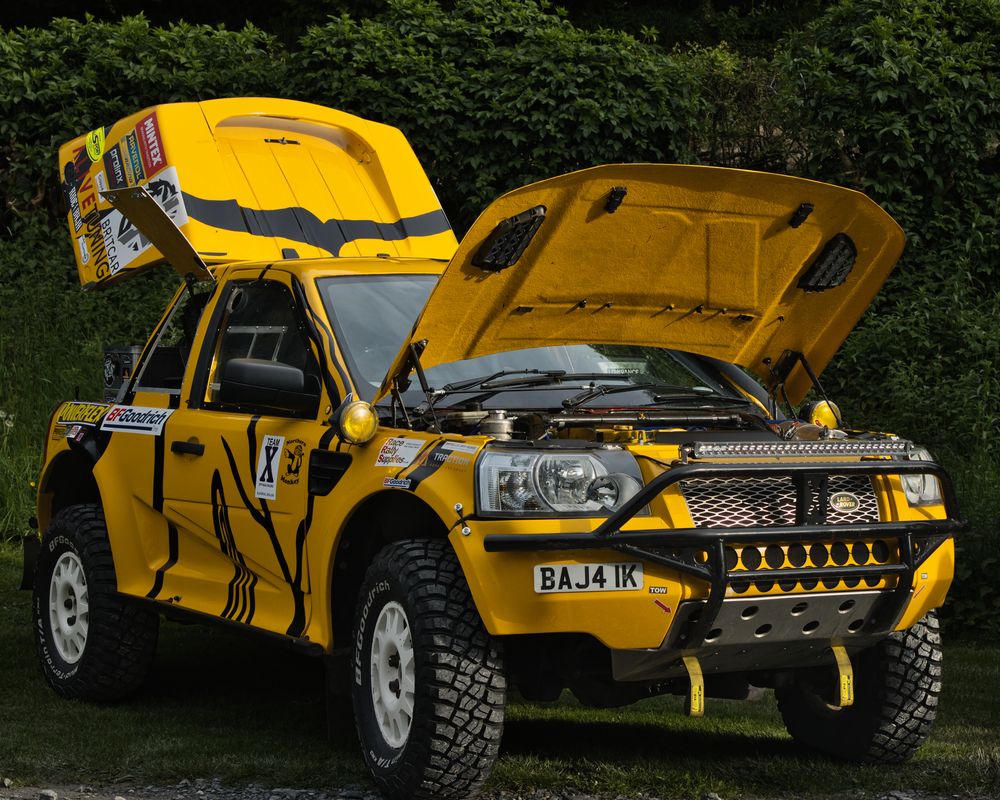 Land Rover Discovery (Baja rally-raid build) at Wray Car Show, 21 May 2026